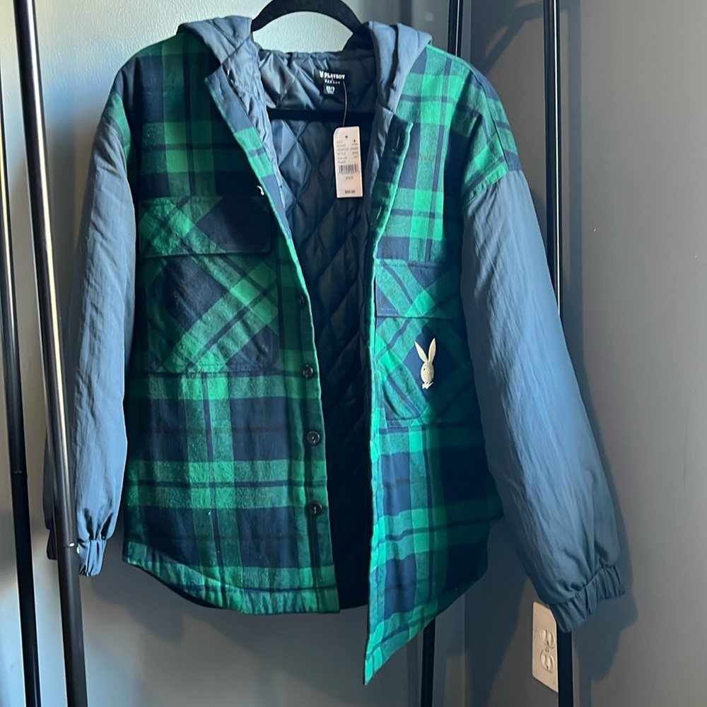 NWT Playboy hooded jacket size xs